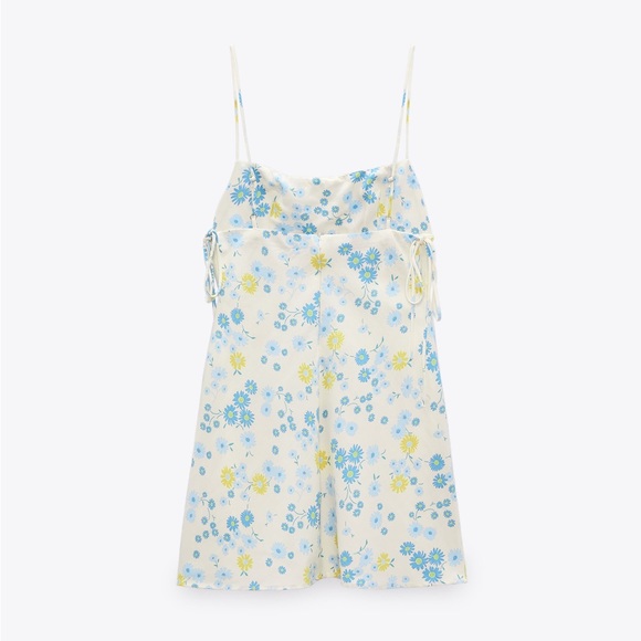 Zara Linen Floral Dress - Picture 1 of 5